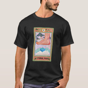 Camiseta Eterno Dolor Tarot Tarjeta Poniéndose Sobre Las Le