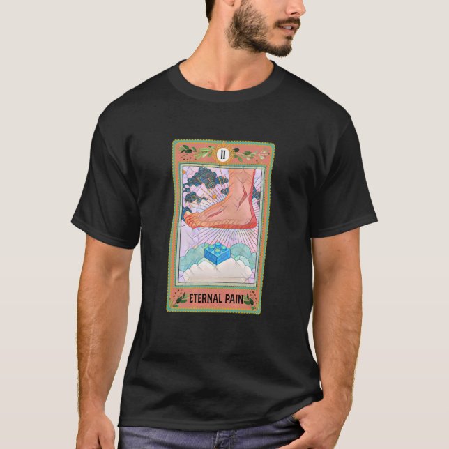 Camiseta Eterno Dolor Tarot Tarjeta Poniéndose Sobre Las Le (Anverso)
