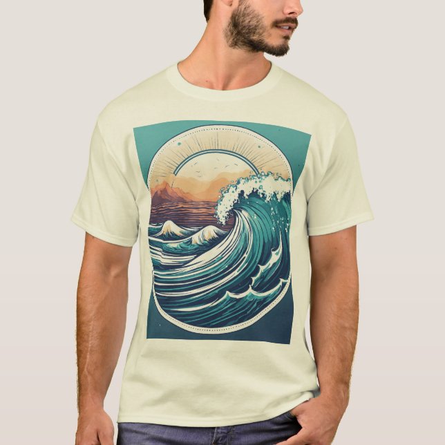 Camiseta Eterno Océano en Ascenso. (Anverso)