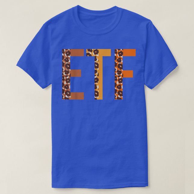 Camiseta ETF leopard Squad Cute Fall Autums Lovers Thanksgi (Diseño del anverso)