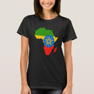 Camiseta Eth de regalo de silueta de continente africano co