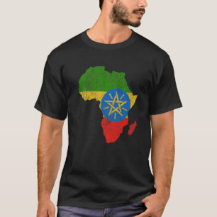 Camiseta Eth de regalo de silueta de continente africano co