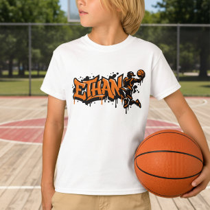 Camiseta Ethan Baloncesto Personalizado Graffiti 
