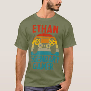 Camiseta ETHAN Gift Name Personalized Funny Gaming Geek