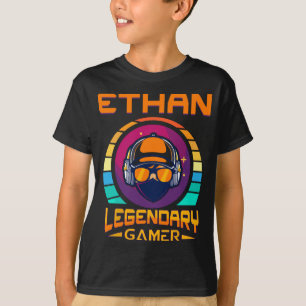 Camiseta Ethan Legendary Gamer - Regalo de nombre personali