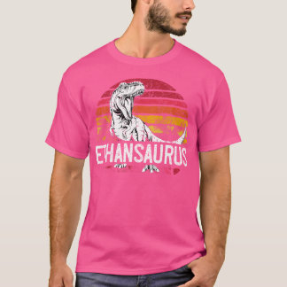 Camiseta Ethan Saurus Funny Personalizado Dinosaurio T Rex 