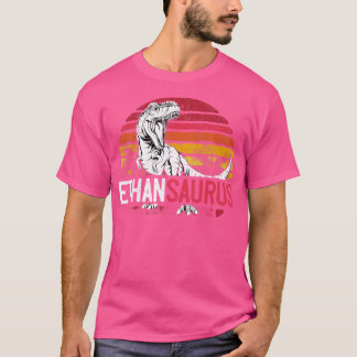 Camiseta Ethan Saurus Funny Personalizado Dinosaurio T Rex