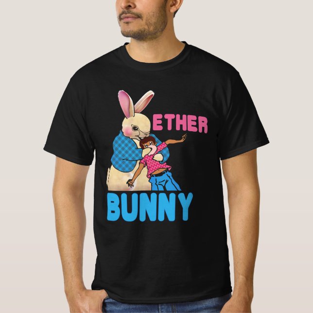 Camiseta Ether Bunny criminal Kidnap Boy Horror Día de Pasc (Anverso)