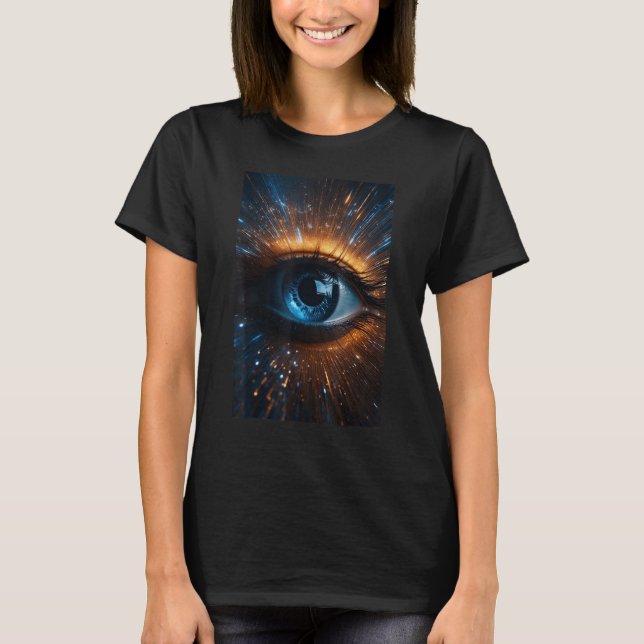 Camiseta Ethereal Alien Eyes Festival EDM Weird (Anverso)