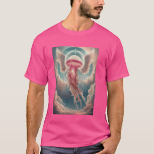 Camiseta Ethereal Jellyfish Con Alas Y Halo Fantasy Spi