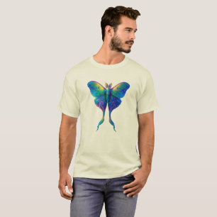 Camiseta Ethereal Luna Moth T-Shirt, Iridescent Fantasy Art