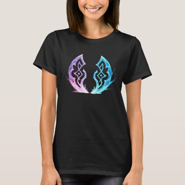 Camiseta Ethereal Rune Convergence – Arcane Energy Emblem (Anverso)