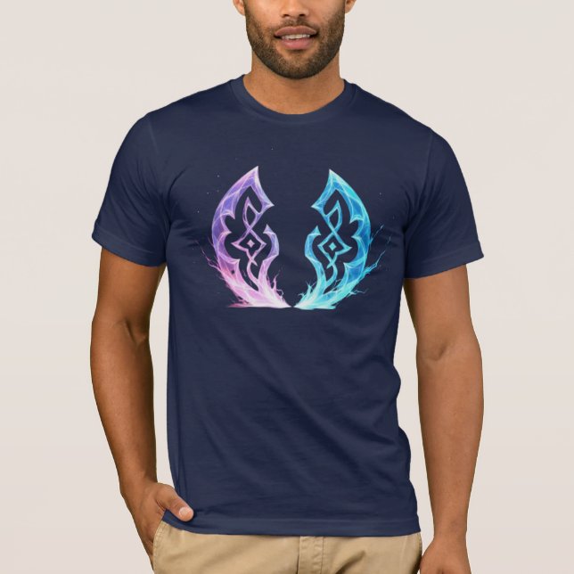 Camiseta Ethereal Rune Convergence – Arcane Energy Emblem (Anverso)