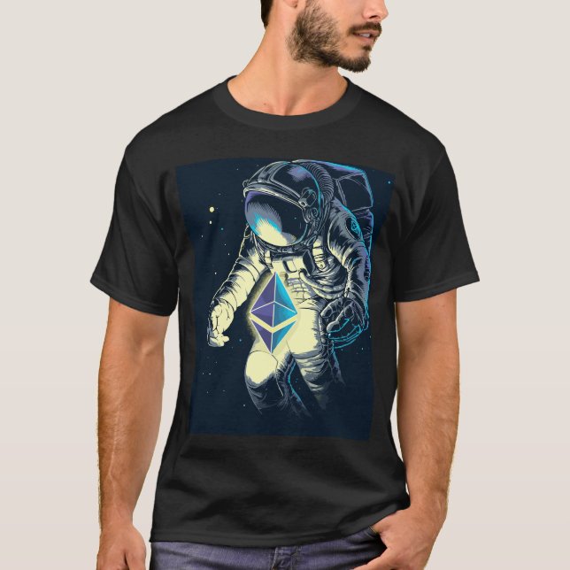 Camiseta Ethereum Crypto Astronaut - ETH A La Luna (Anverso)