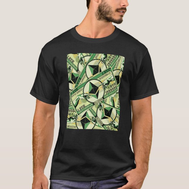 Camiseta Ethereum Crypto ETH Millionaire Gráfico (Anverso)