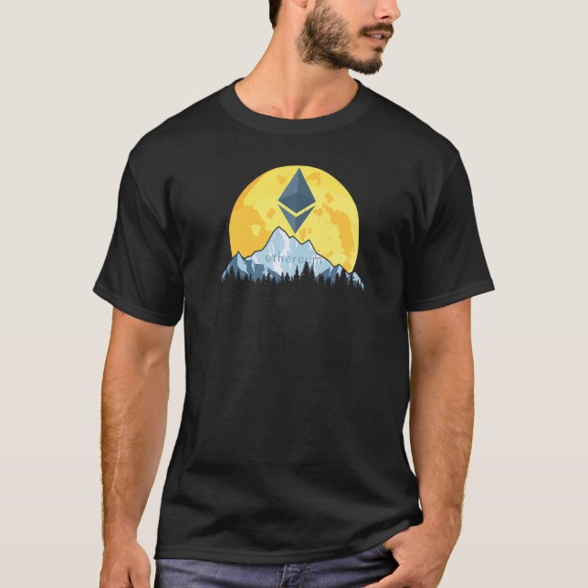Camiseta Ethereum Crypto Giant Moon Coin Eth Cryptocurrency (Anverso)