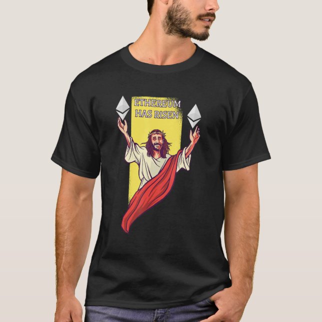 Camiseta Ethereum Crypto Ha Aumentado La Criptodivisa Jesús (Anverso)