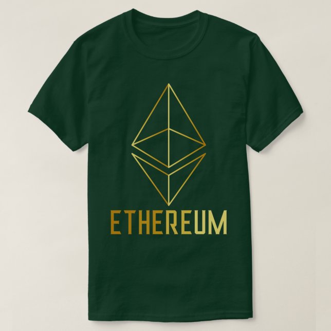 Camiseta Ethereum Cryptocurrency ETH Blockchain 1 (Diseño del anverso)