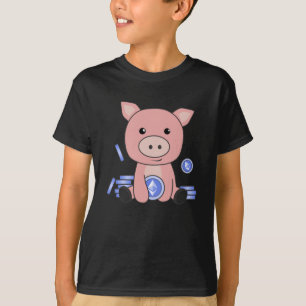 Camiseta Ethereum Piggy Bank Holding Coins Hold Digital