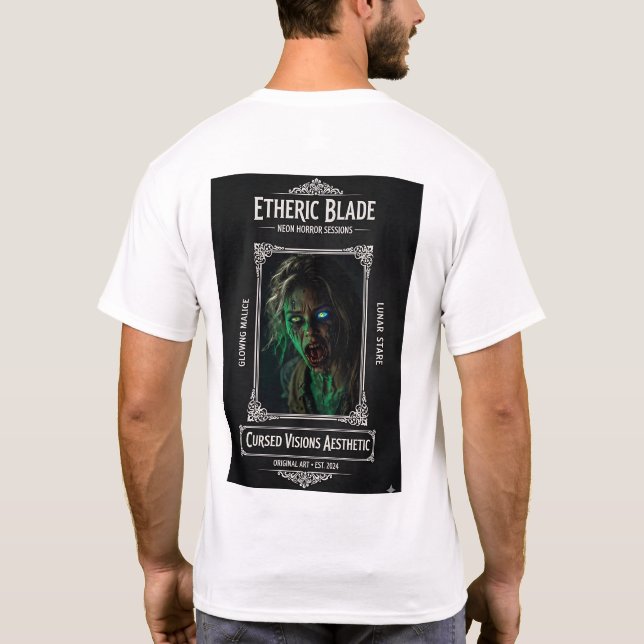 Camiseta Etheric Blade Neon Horror (Reverso)