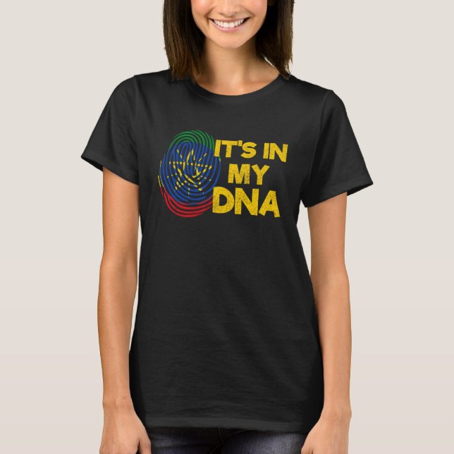 Camiseta Ethiopia Ethiopian DNA Africa Flag Proud Love Mela (Anverso)