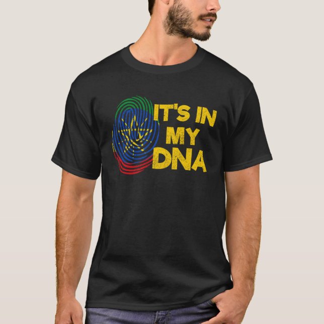 Camiseta Ethiopia Ethiopian DNA Africa Flag Proud Love Mela (Anverso)