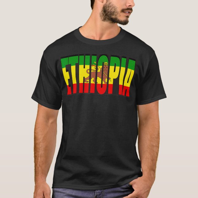 Camiseta Ethiopia In Ethiopia Flag Ethiopian T-Shirt (Anverso)