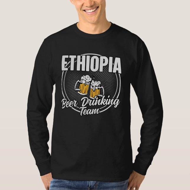 Camiseta Ethiopia Squad Ale  Ethiopian Beer Drinking Team (Anverso)