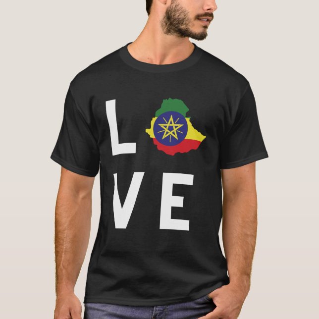 Camiseta Ethiopian Habesha Love Style Short Sleeve (Anverso)