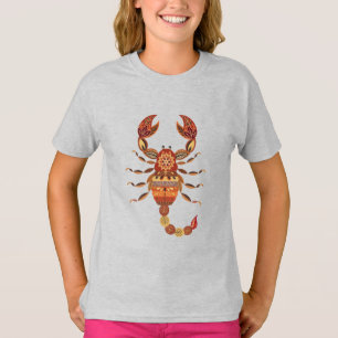 Camiseta Ethnic Floral Scorpion