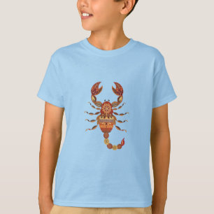 Camiseta Ethnic Floral Scorpion