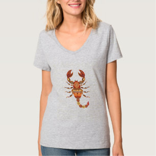 Camiseta Ethnic Floral Scorpion