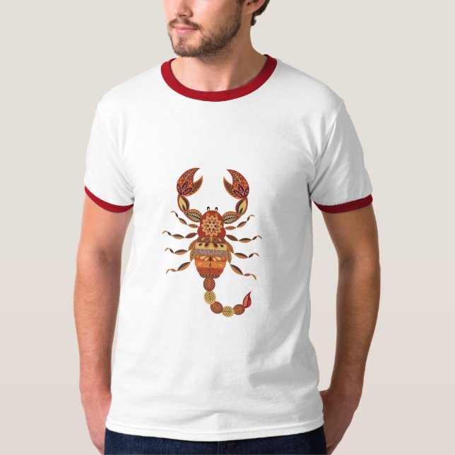 Camiseta Ethnic Floral Scorpion (Anverso)