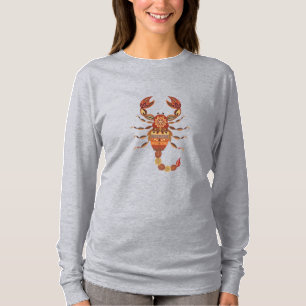 Camiseta Ethnic Floral Scorpion