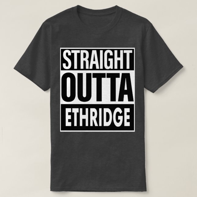 Camiseta Ethridge Name Straight Outta Ethridge (Diseño del anverso)