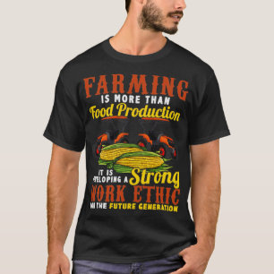 Camiseta Ética del trabajo sólido de los agricultores