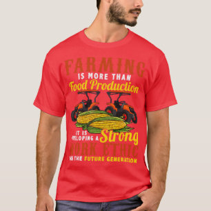 Camiseta Ética del trabajo sólido de los agricultores