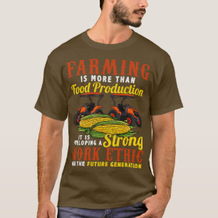 Camiseta Ética del trabajo sólido de los agricultores