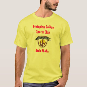 Camiseta etíope del club de deportes del café del