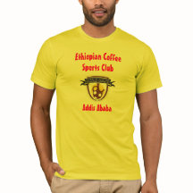 Camiseta etíope del club de deportes del café del