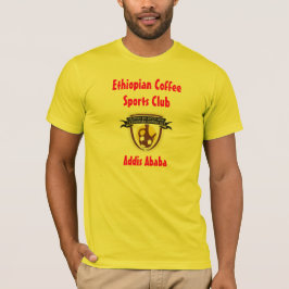 Camiseta etíope del club de deportes del café del