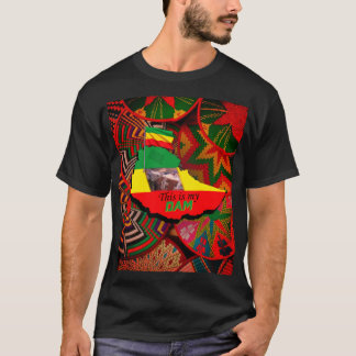 Camiseta etíope - represa del río Nilo