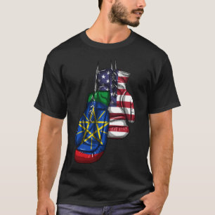 Camiseta Etiopía Bandera africana de Etiopía: Orgulloso ADN