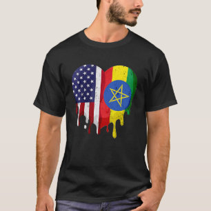Camiseta Etiopía, bandera de Etiopía, el mes de la herencia