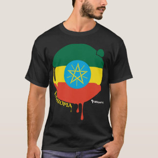 Camiseta Etiopía cae negro