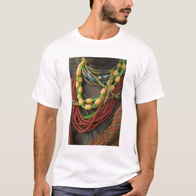 Camiseta Etiopía: Cuenca del río Omo inferior, delta Omo, (Anverso)