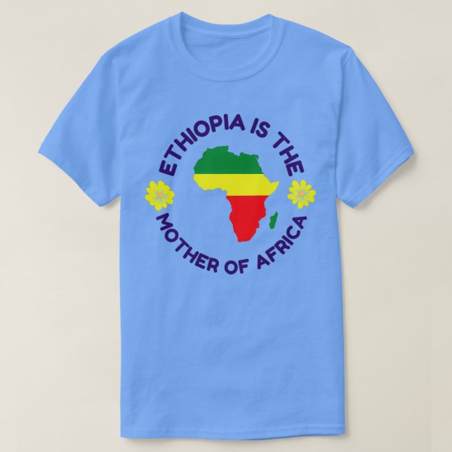 Camiseta Etiopía es la madre de África Uhuru Kenyatta (Diseño del anverso)