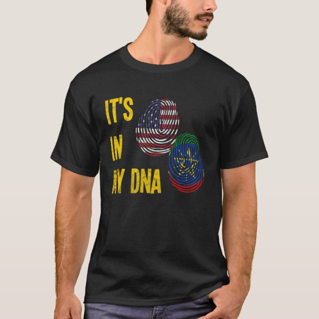Camiseta Etiopía Etíopes África Bandera Orgulloso ADN Ameri (Anverso)