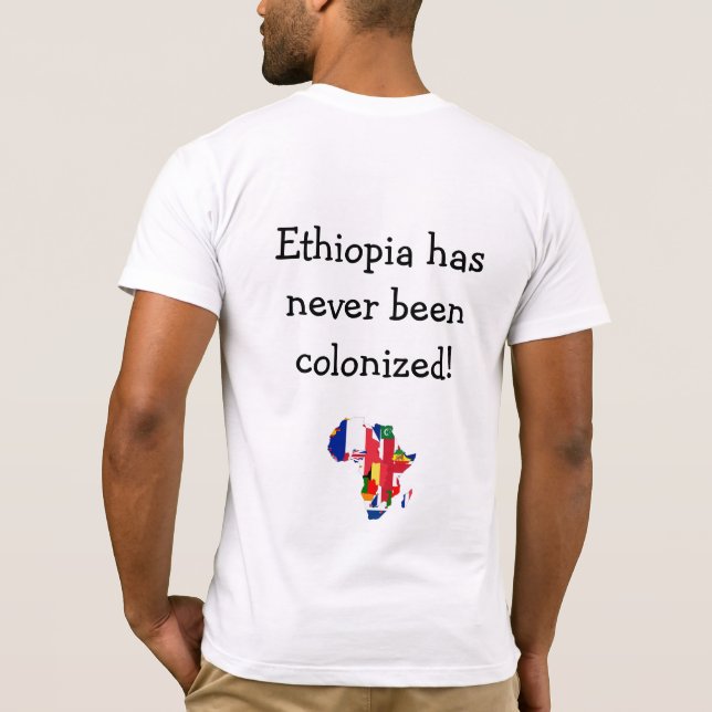 Camiseta ¡Etiopía nunca se ha colonizado! (Reverso)