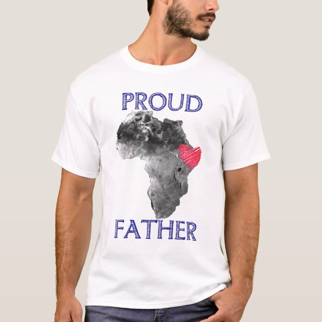 Camiseta Etiopía orgullosa que adopta al padre (Anverso)
